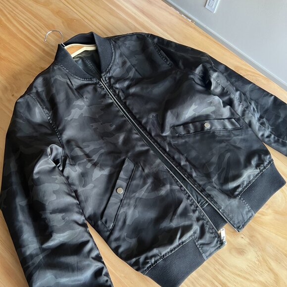 Sandro Reversible Lambskin Leather Jacket - Picture 3 of 4